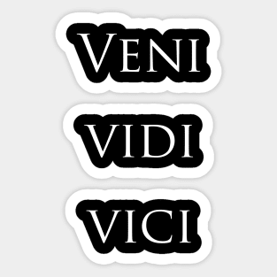 Julius Caesar Veni Vidi Vici Sticker